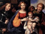 Benvenuto Tisi Virgin and Child with Saints Michael and Joseph USA oil painting artist